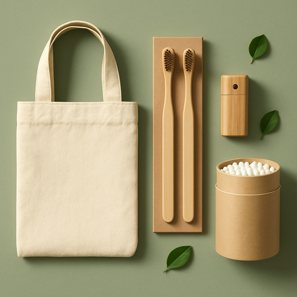 Zero Waste On-The-Go Kit flat lay