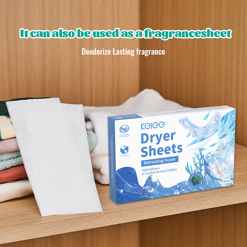 Eco-Friendly Scent Booster Sheets Long-Lasting 3-in-1 Softener  Anti-Static Strips