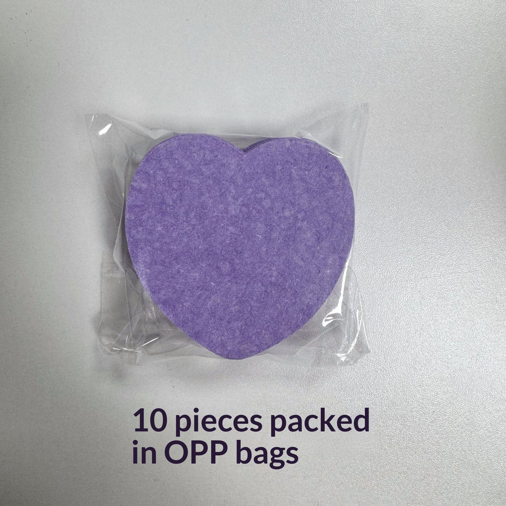 Biodegradable Heart-Shaped Wash Sponge For Deep Cleansing And Makeup Removal