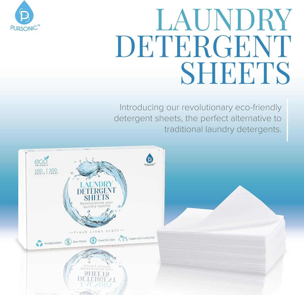 Natural Laundry Detergent Sheets — Fresh Linen