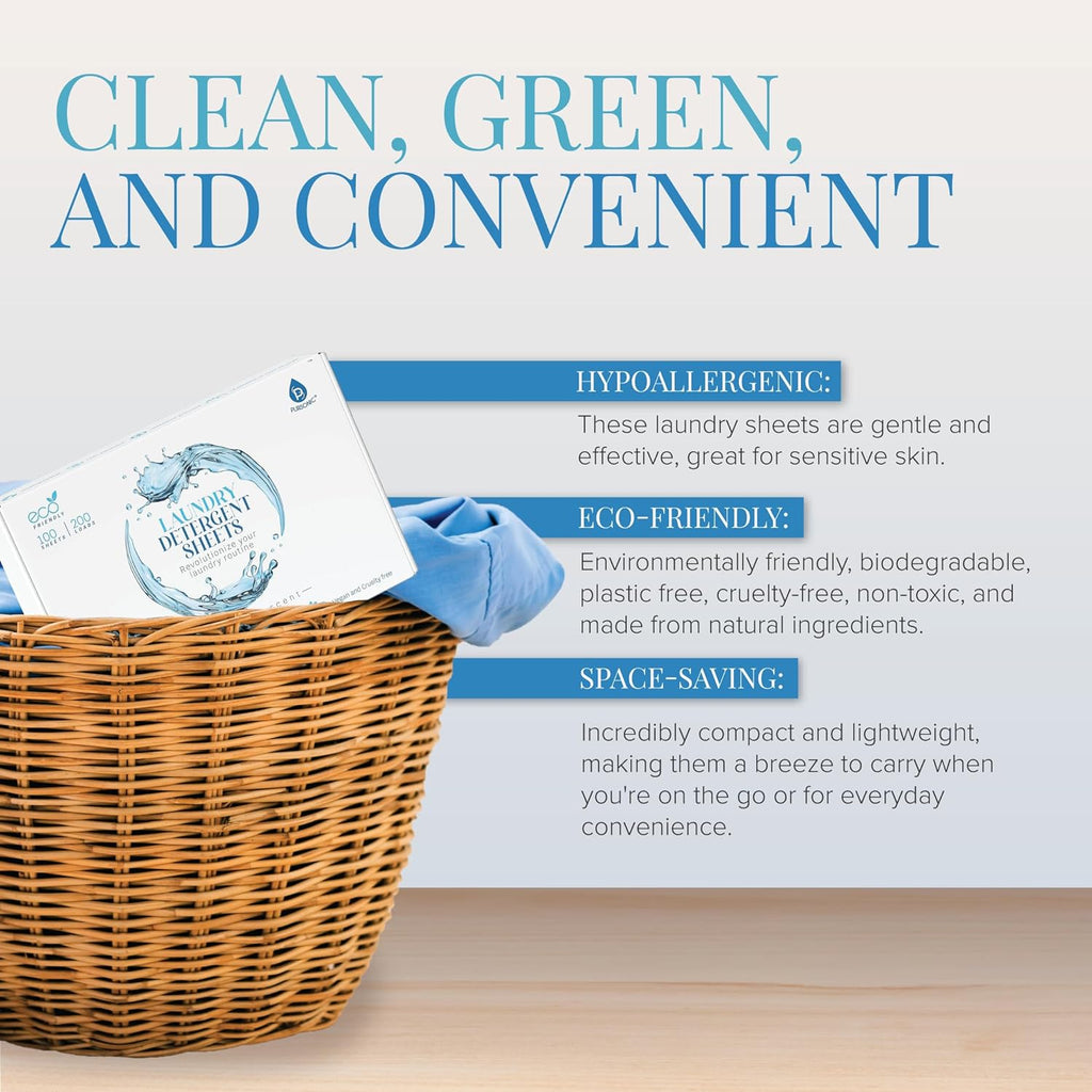 Natural Laundry Detergent Sheets — Fresh Linen