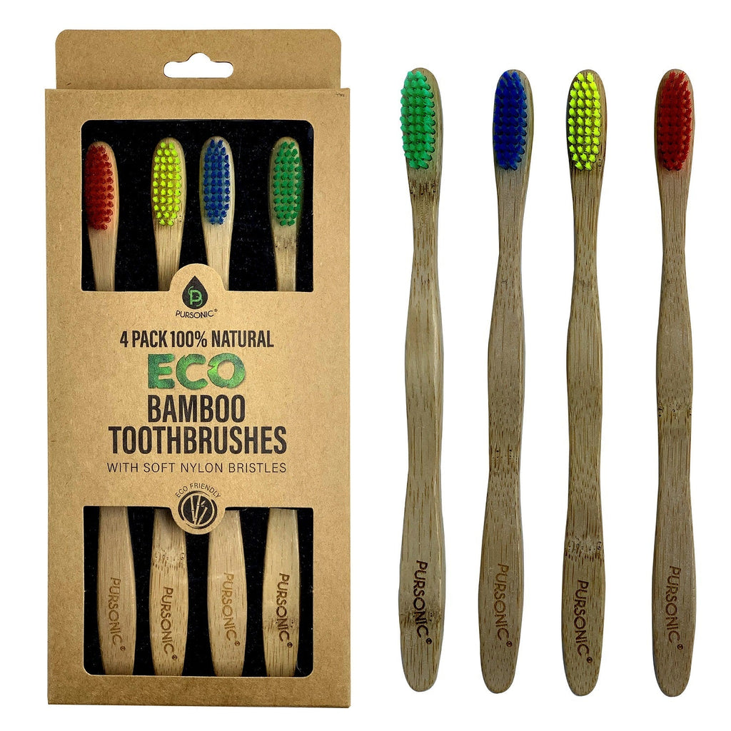 Bamboo Toothbrush — 4 Pack
