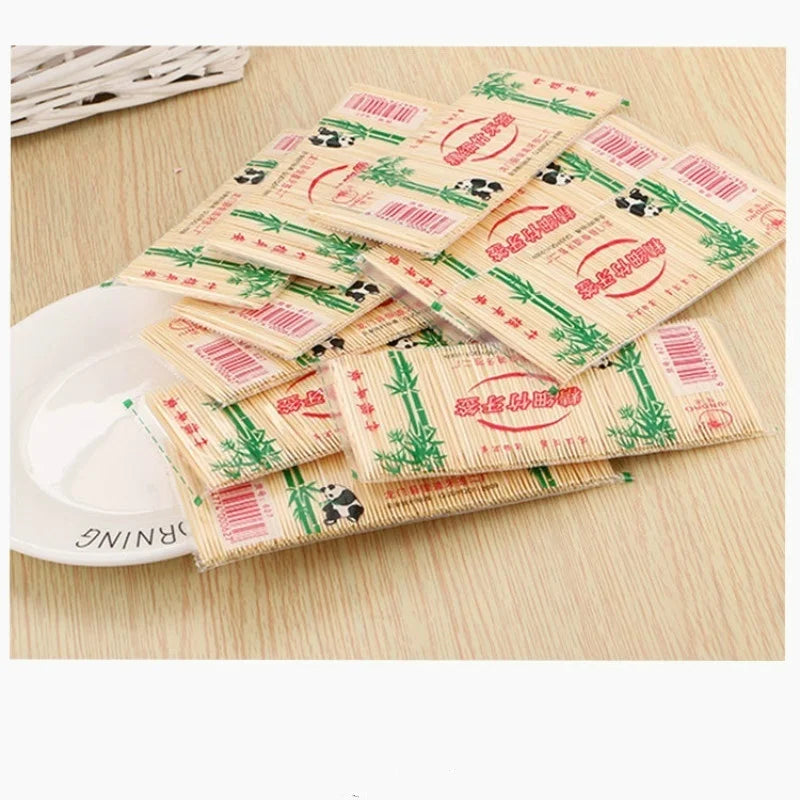 1Pack Bamboo Toothpicks Oral Wooden Tooth Pick Care Bamboo Products Chinese Style Toothpicks