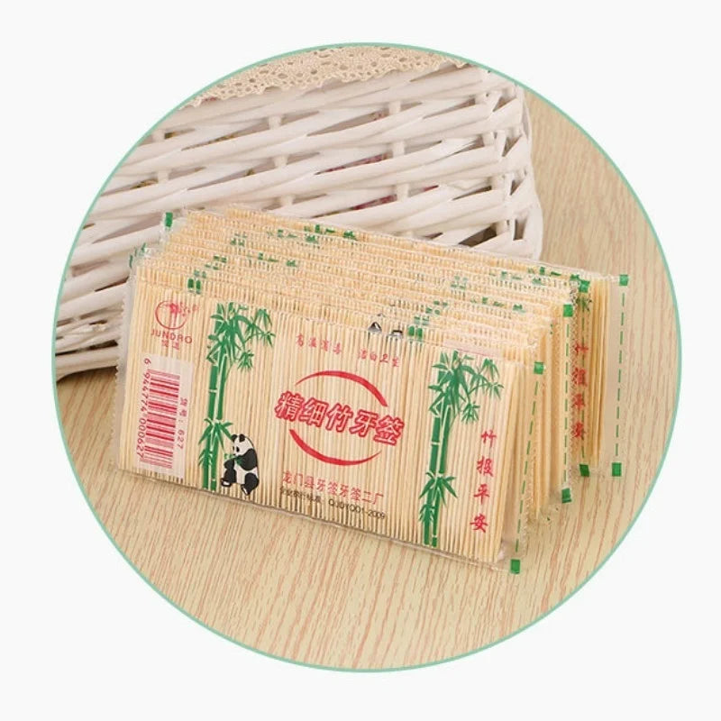1Pack Bamboo Toothpicks Oral Wooden Tooth Pick Care Bamboo Products Chinese Style Toothpicks