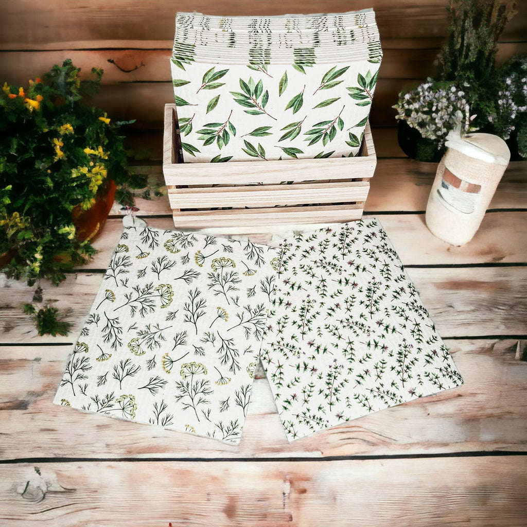 Herb Garden Biodegradable Dish Cloth