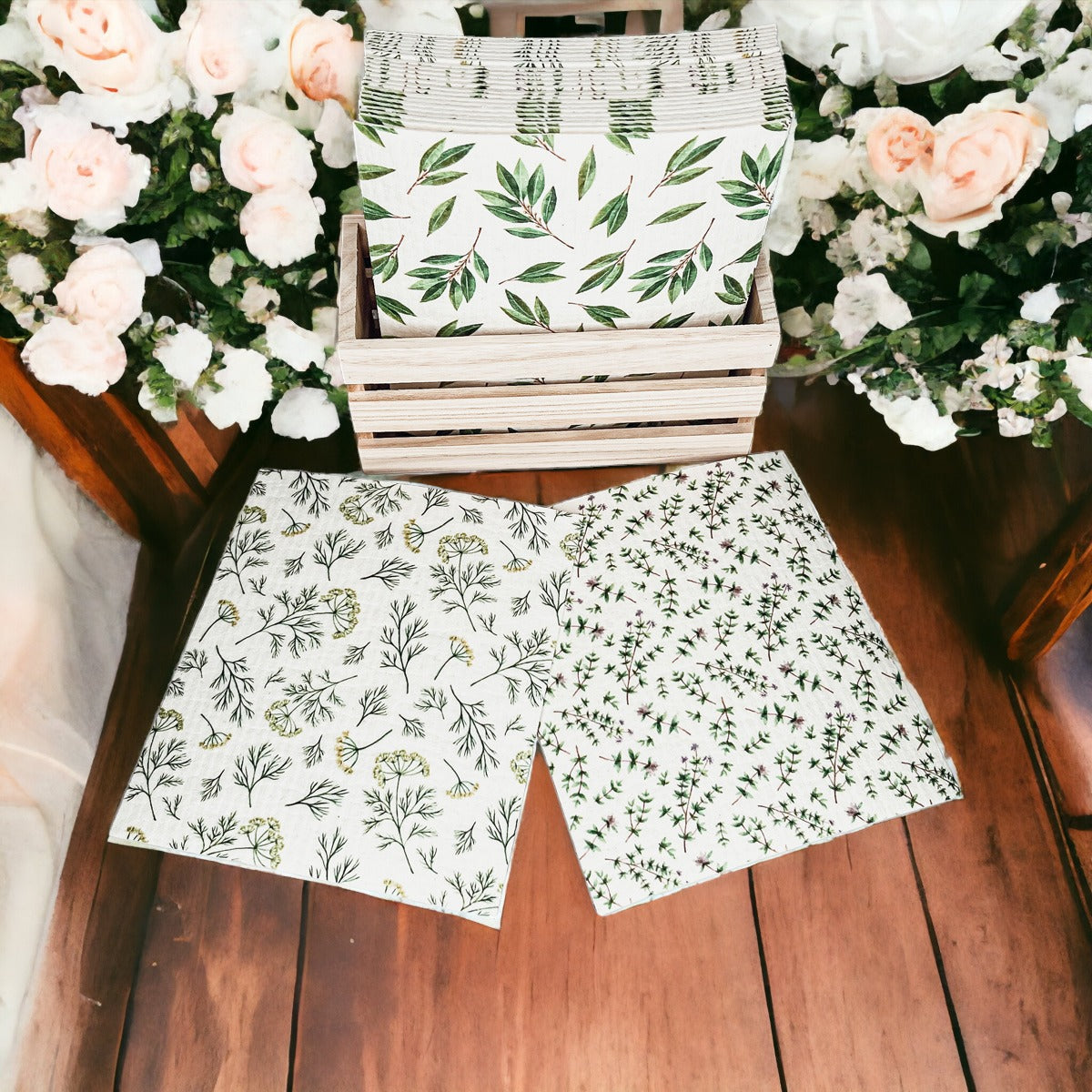 Herb Garden Biodegradable Dish Cloth