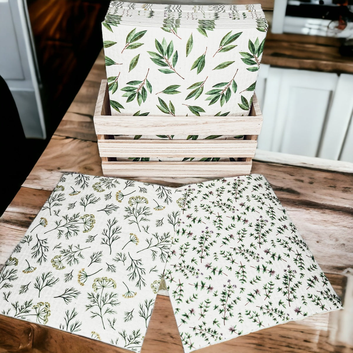 Herb Garden Biodegradable Dish Cloth