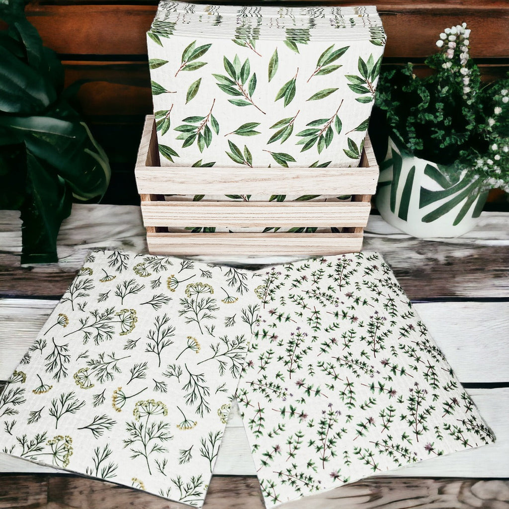 Herb Garden Biodegradable Dish Cloth