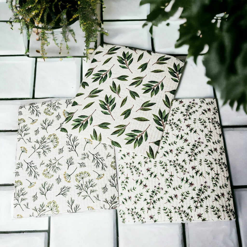 Herb Garden Biodegradable Dish Cloth