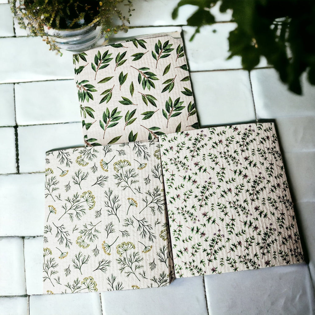 Herb Garden Biodegradable Dish Cloth