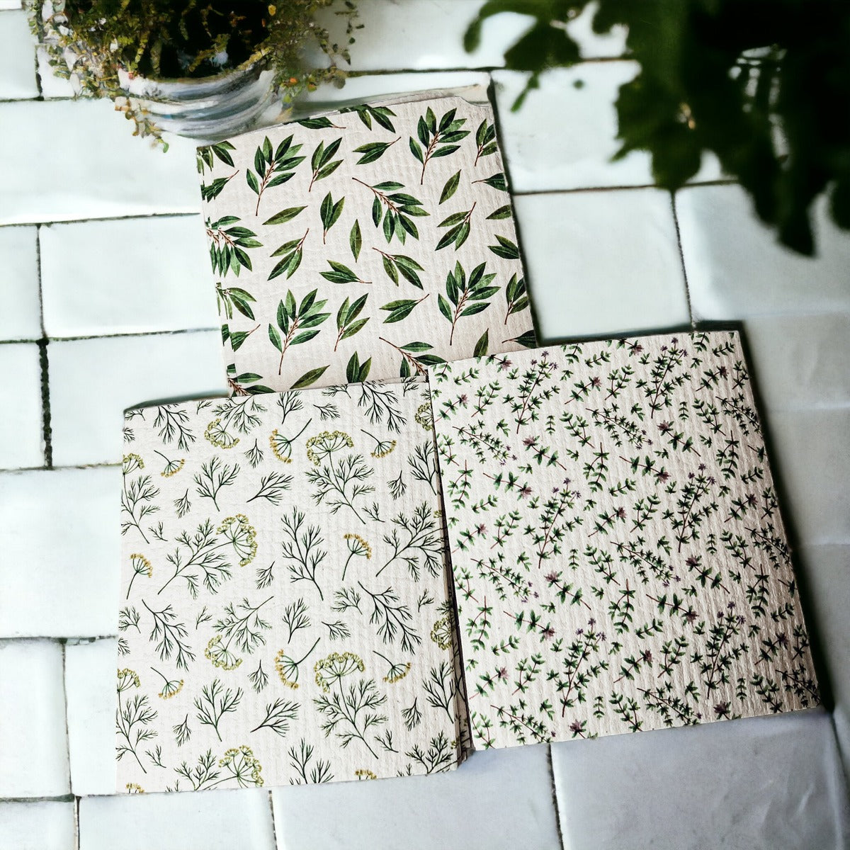 Herb Garden Biodegradable Dish Cloth