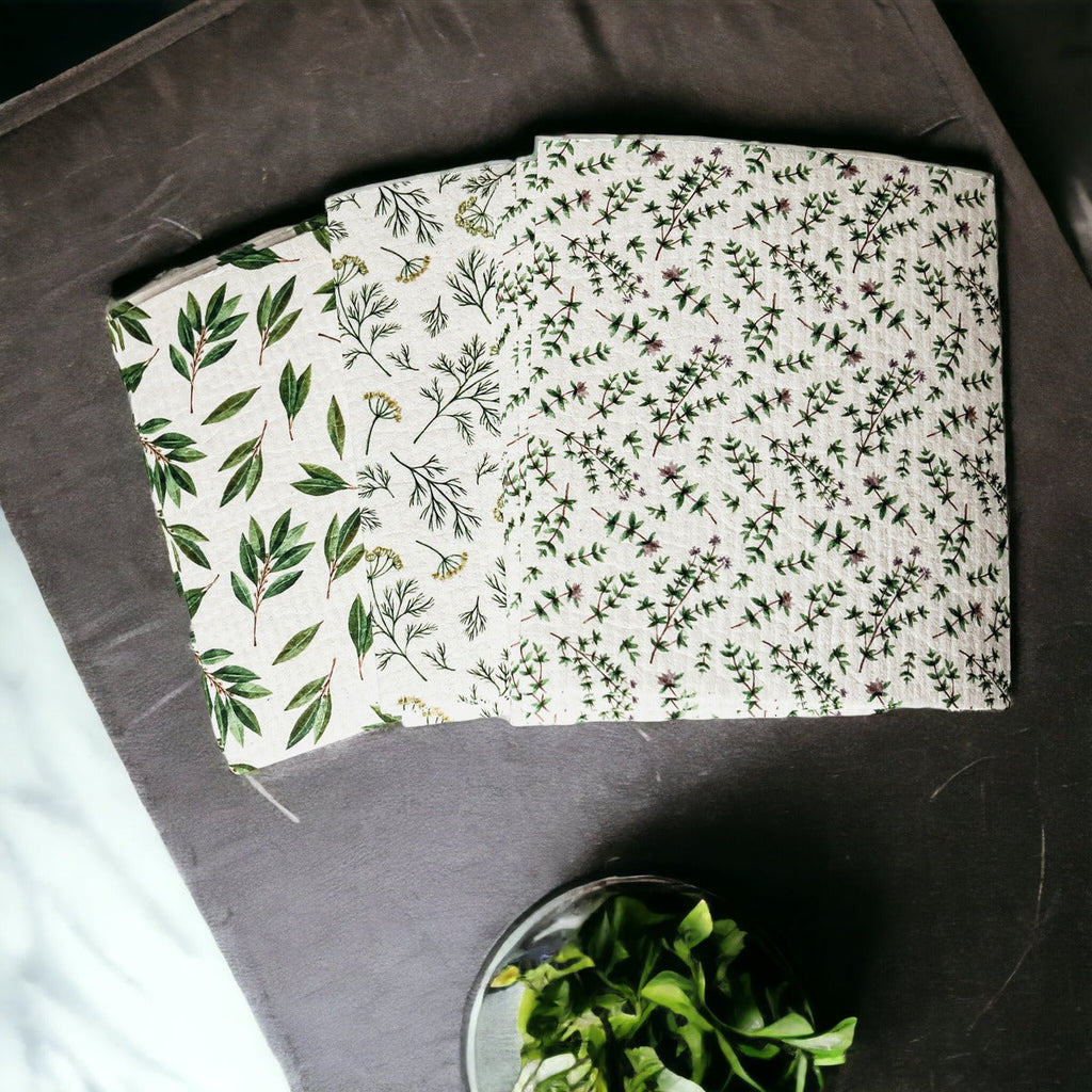 Herb Garden Biodegradable Dish Cloth