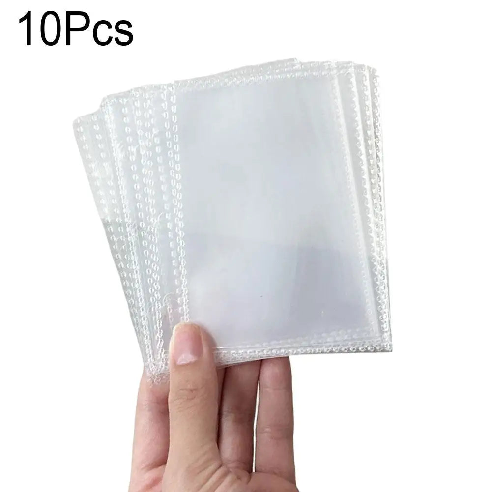 Eco Friendly Recyclable Paper Mini Journal Interchangeable Pages Built In Transparent Album Pocket Glitter Embellished Cover