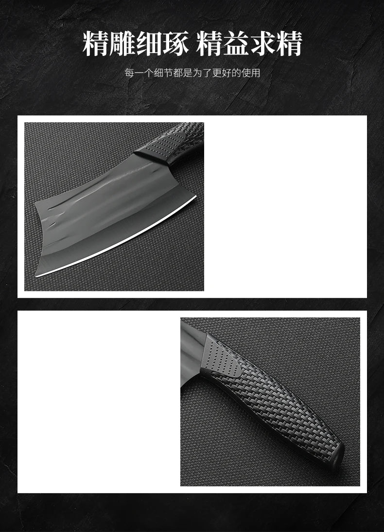 Professional kitchen stainless steel kitchen knives, household chef knives, meat slicing knives, light and sharp kitchen knives