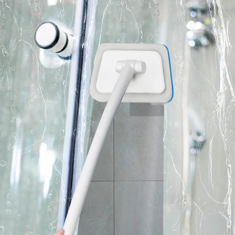 Bathroom Sponge Cleaning Brush Multi-Functional Tool Long Handle Removable Household Floor Bathtub Brushes Ceramic Tile Brush