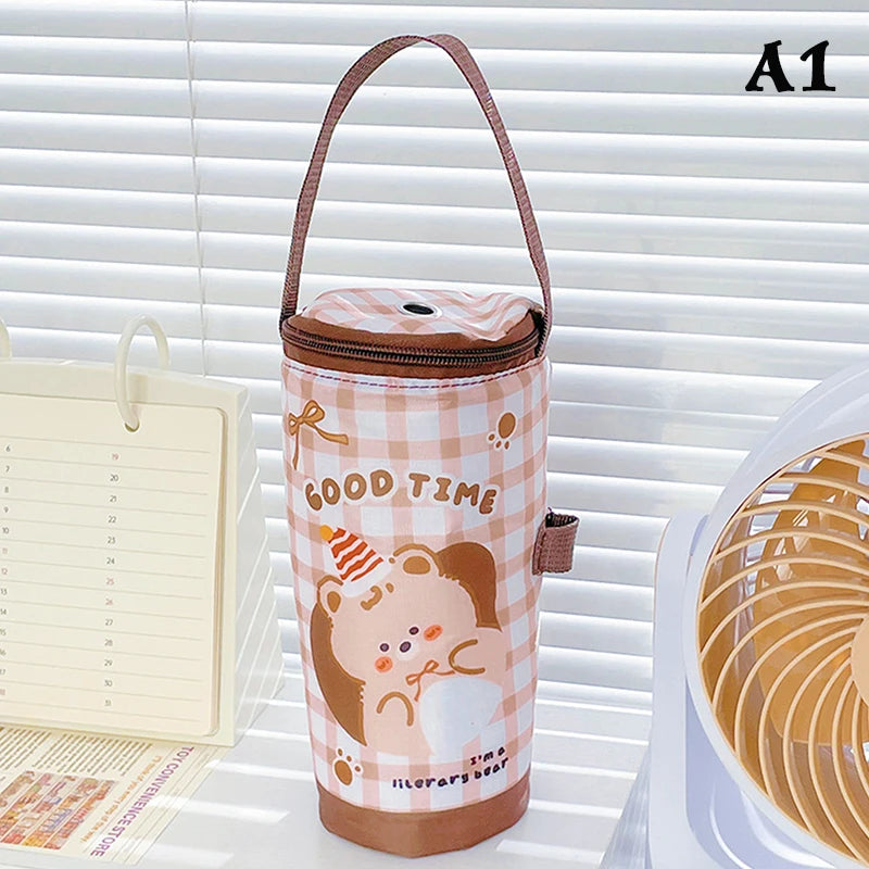 Eco-Friendly Portable Milk Tea Tote Bag Heat Preservation Insulated Cup Cover Carrying Handbag Tumbler Cup Accessories