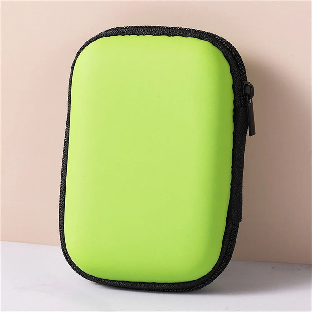 Portable EVA Storage Bag Charging Case for Earphone Package Zipper Bag Travel Phone Charger Cable Organizer Electronics Storage