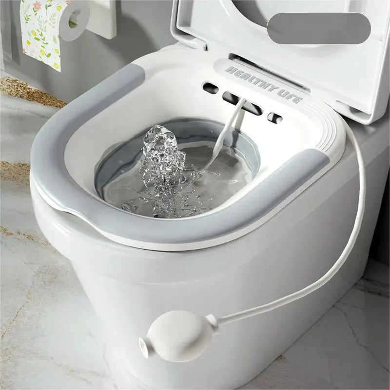 Folding Toilet Sitz Bath Pregnant Women Special Wash Basin Bath Tub Soaking For Pregnant Women Hemorrhoid Patient Care Basin