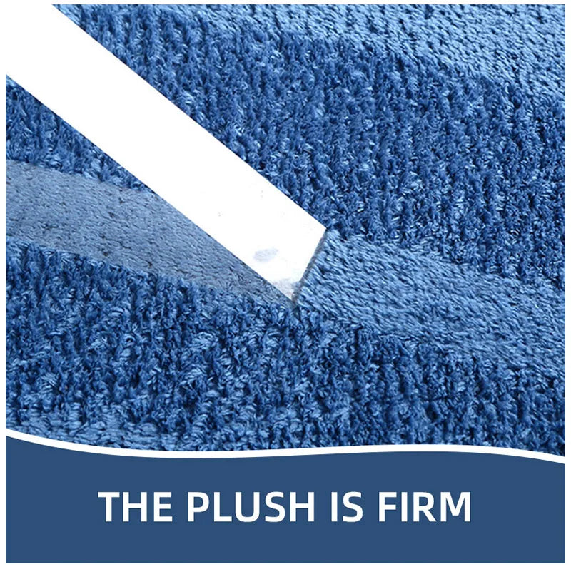 Bathroom carpet 3-piece set soft, absorbent, non-slip, microfiber toilet mat, U-shaped foot pad