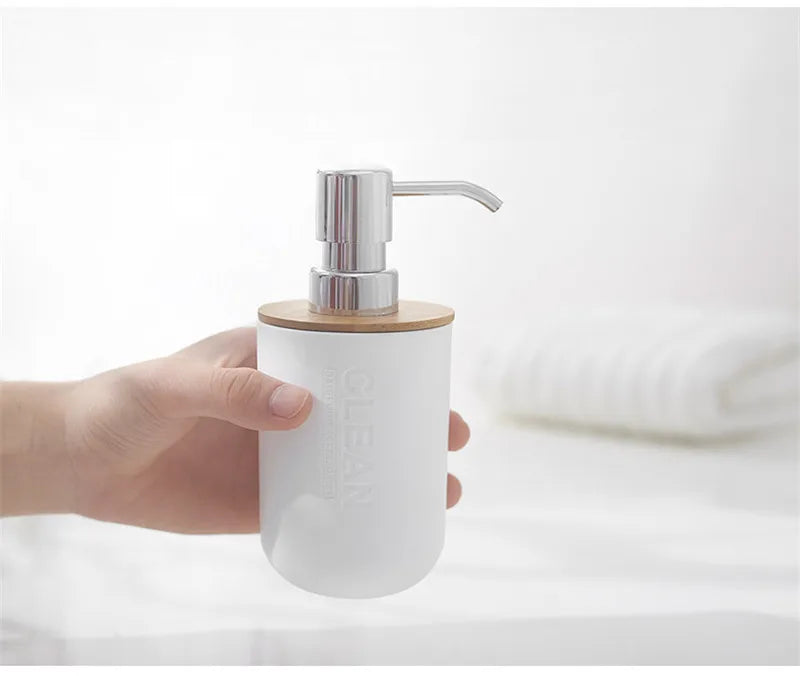 1pc Bathroom Accessories Soap Dispenser Bottle Dish Washroom Garbage Can Toothbrush Holder Cup Suit Lotion Rack Toilet Brush