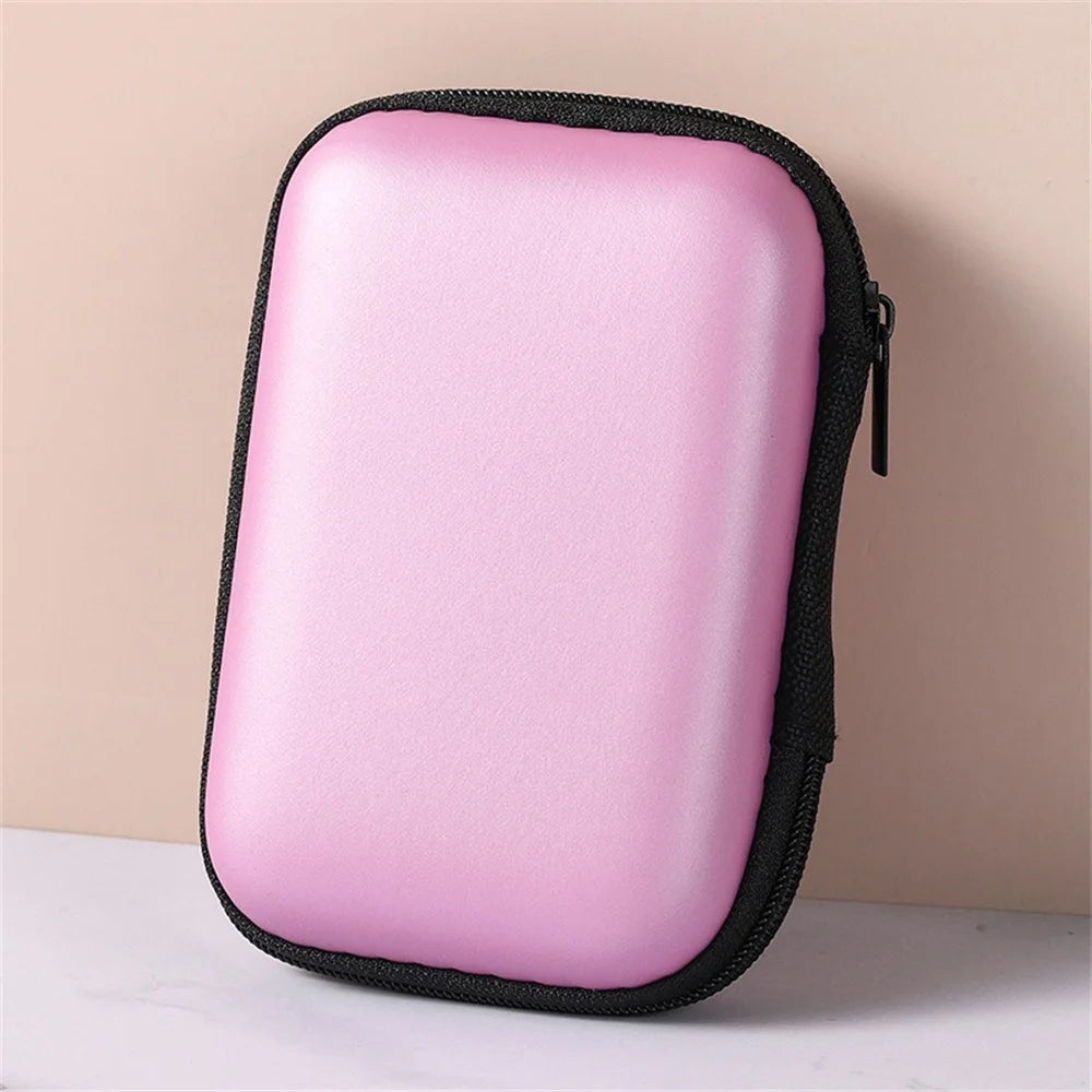 Portable EVA Storage Bag Charging Case for Earphone Package Zipper Bag Travel Phone Charger Cable Organizer Electronics Storage