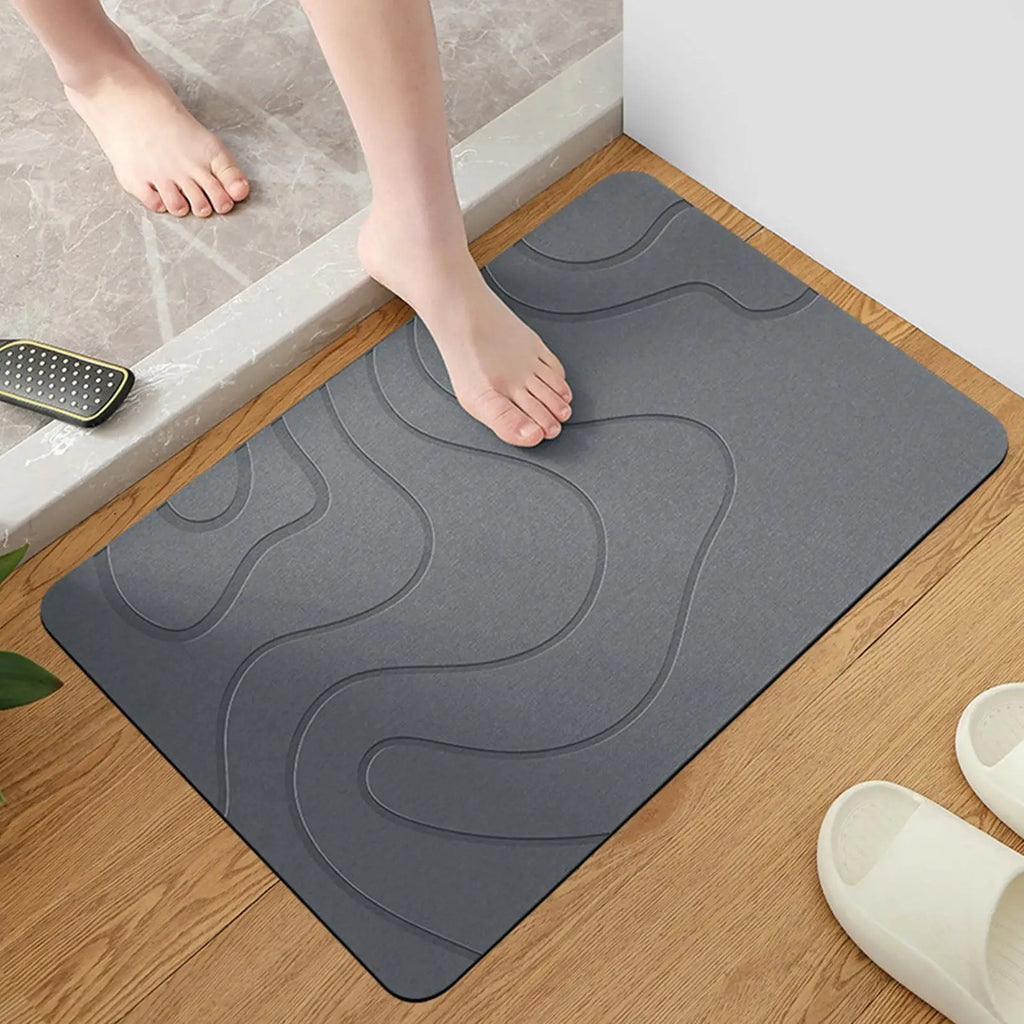 Bath Drying Mat Diatom Mud Soft Mat Toilet Door Non slip Mat Water Absorption Quick Drying Diatomite Shower Mat