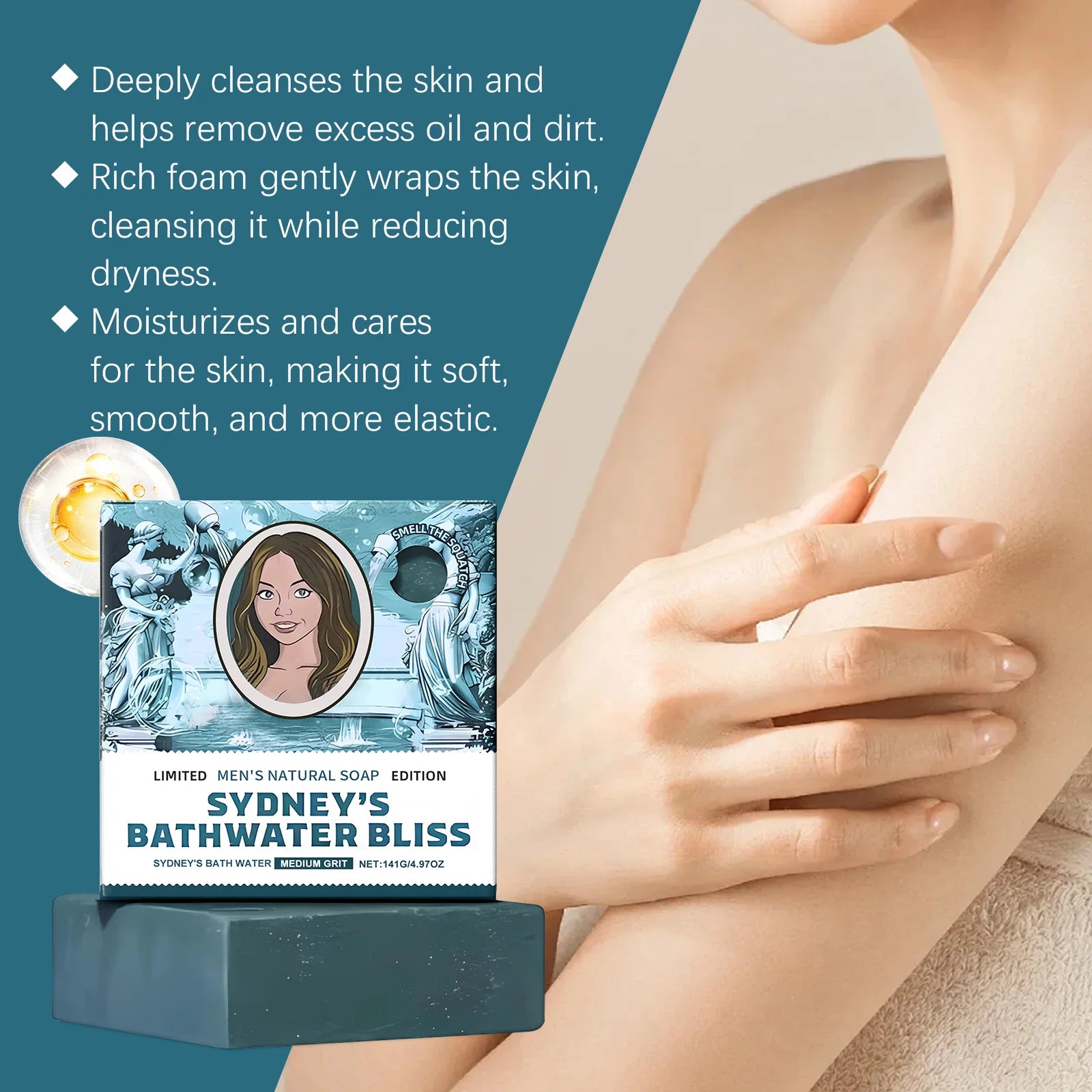 Natural Soap Nourishing Bath Deep Clean Moisturize Gentle Non-irritating Oil Control Refreshing Skin Smooth Removes Odors Care