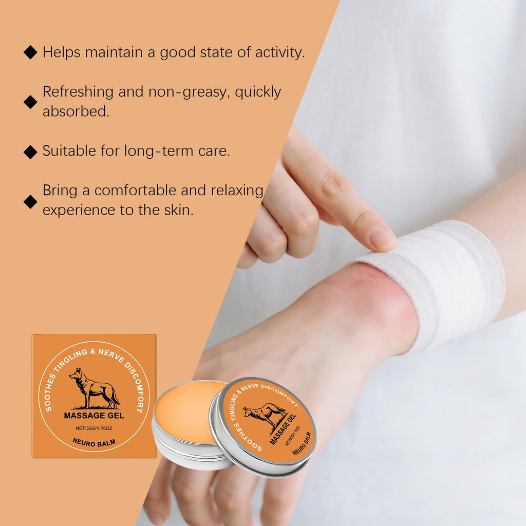Natural Herbal Joint Care Massage Balm Soothing Comfort Body Cream Sports Support Fast Absorbing Non Greasy Daily Care Formula