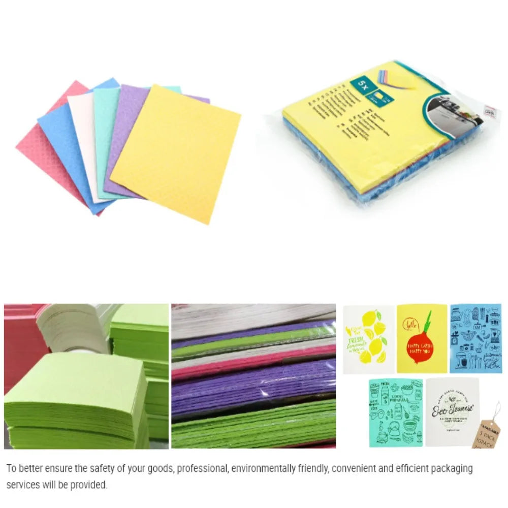 Reusable Cellulose Dishcloths — 10 Pack
