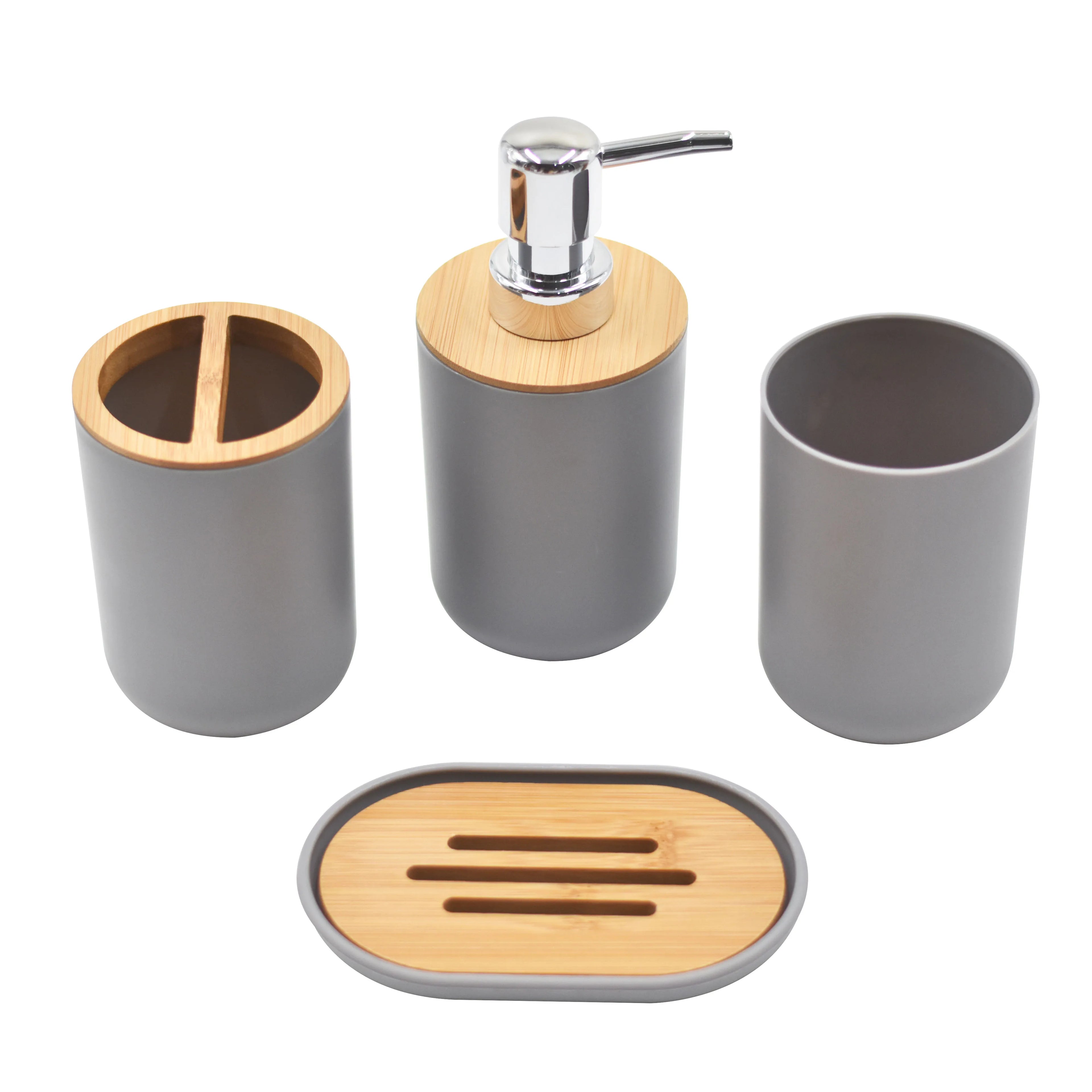 1pc Bathroom Accessories Soap Dispenser Bottle Dish Washroom Garbage Can Toothbrush Holder Cup Suit Lotion Rack Toilet Brush