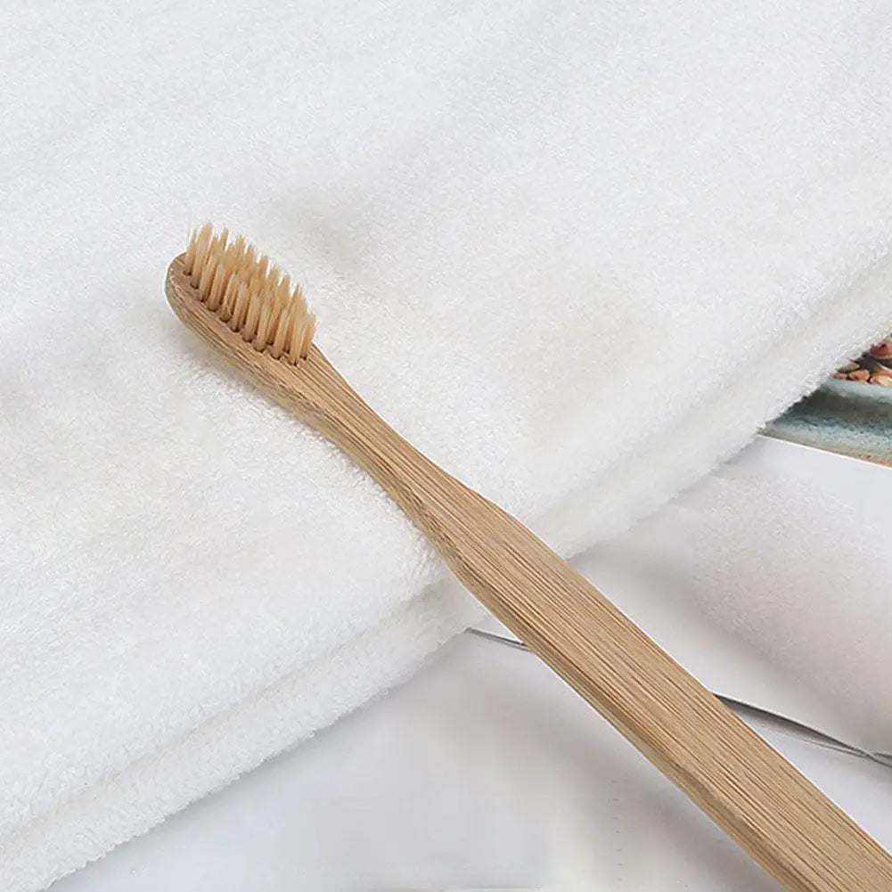 Eco-Friendly Bamboo Toothbrush Set - Soft Bristle Charcoal Infused, Biodegradable Oral Care