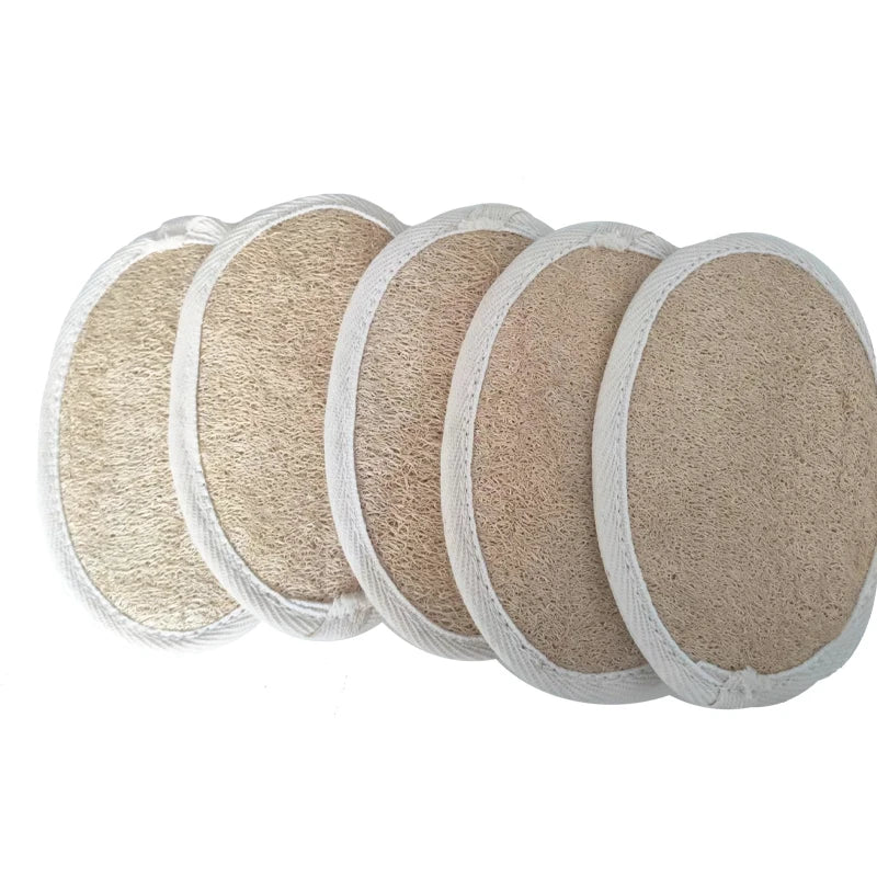 Natural Gourd Sponge Bath Scrub Elliptical Shape for Body Exfoliation Eco-Friendly Skin Care