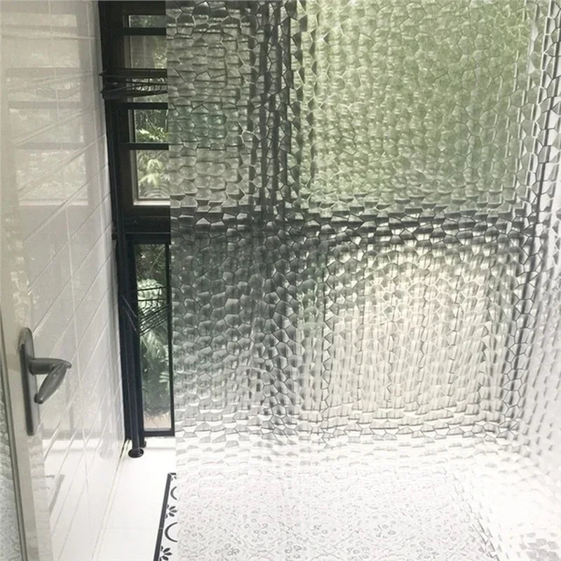 180x180cm 3D Bathroom Bath Shower Curtain Transparent Thicker Waterproof Curtain EVA Transparent Waterproof Curtain