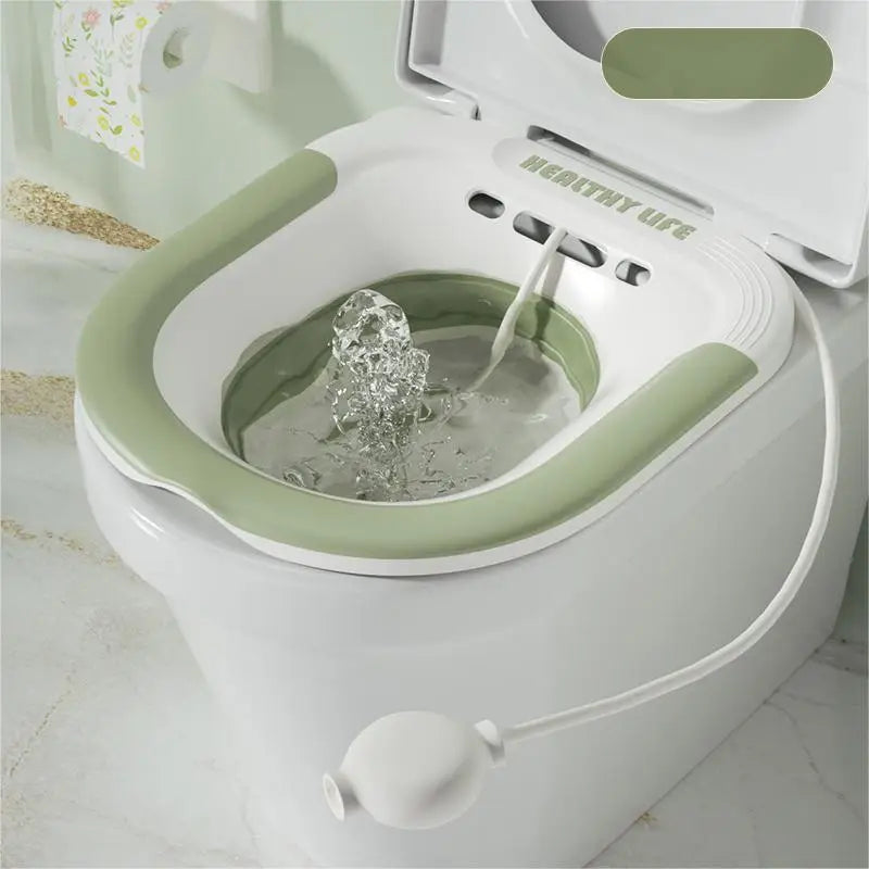 Folding Toilet Sitz Bath Pregnant Women Special Wash Basin Bath Tub Soaking For Pregnant Women Hemorrhoid Patient Care Basin