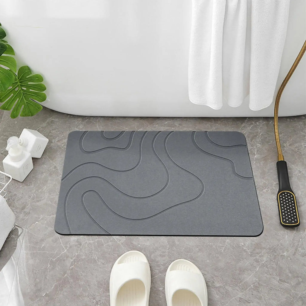 Bath Drying Mat Diatom Mud Soft Mat Toilet Door Non slip Mat Water Absorption Quick Drying Diatomite Shower Mat
