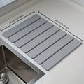 Quick Drying Mat for Kitchen,Dish Drying Mat, Stone Bath Mats for Bathroom, Foldable Diatomaceous Bath Mat, Non-Slip Shower Mat