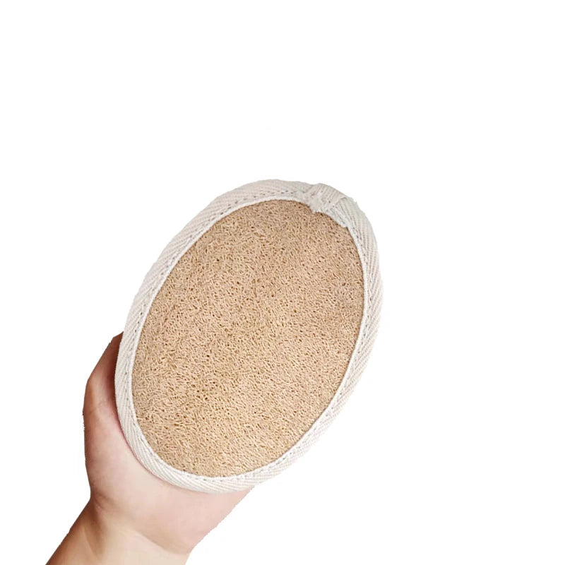 Natural Gourd Sponge Bath Scrub Elliptical Shape for Body Exfoliation Eco-Friendly Skin Care