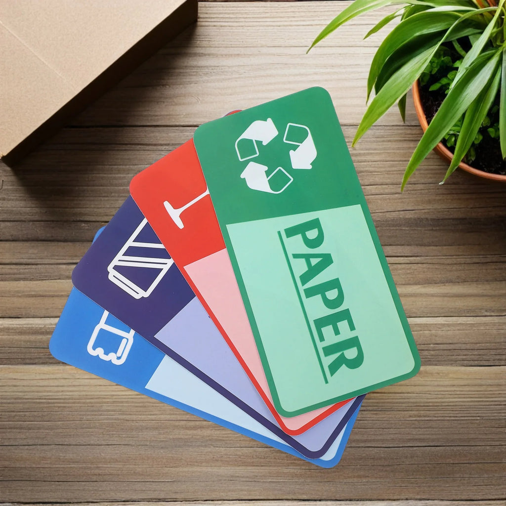 Eco Friendly Kitchen Waste Management Labels Garbage Collection Reminder Stickers Household Recycling Organizer