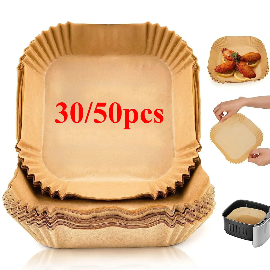 Air Kitchens Accessories Fryer Kitchen Gadgets Disposable Paper Utensils Pastry Baking Supplies Accessory Bakeware Dining Bar