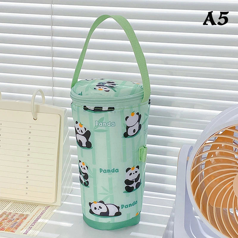 Eco-Friendly Portable Milk Tea Tote Bag Heat Preservation Insulated Cup Cover Carrying Handbag Tumbler Cup Accessories