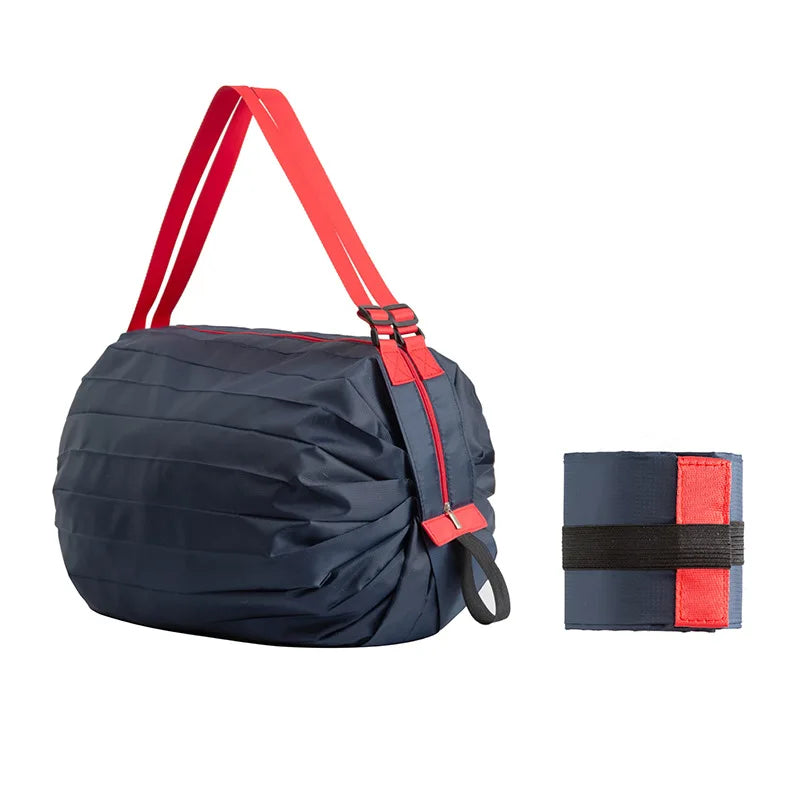 Foldable Shopping Bag Eco-friendly Portable Large Capacity Handbag Travel Storage Bag Oversized Reusable Grocery Shopping Bag