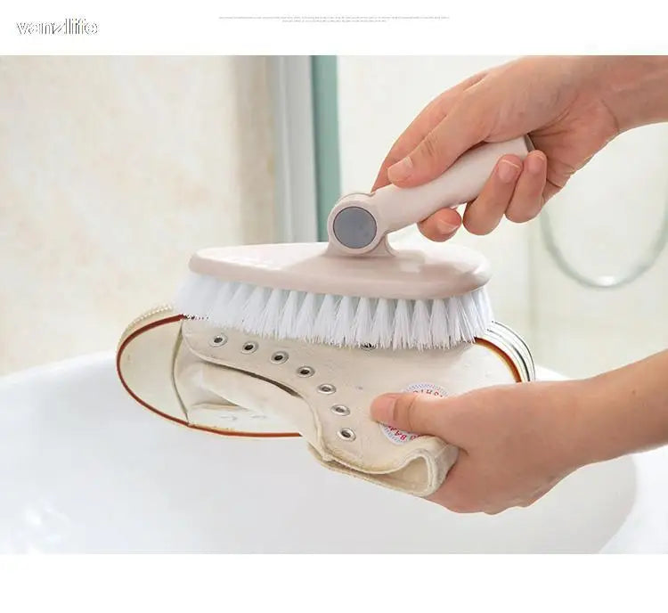 vanzlife Household bathroom long-handled brush outdoor floor tile ceramic tile to scrub brush toilet bath floor cleaning brush