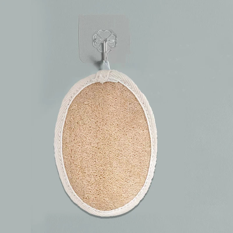 Natural Gourd Sponge Bath Scrub Elliptical Shape for Body Exfoliation Eco-Friendly Skin Care