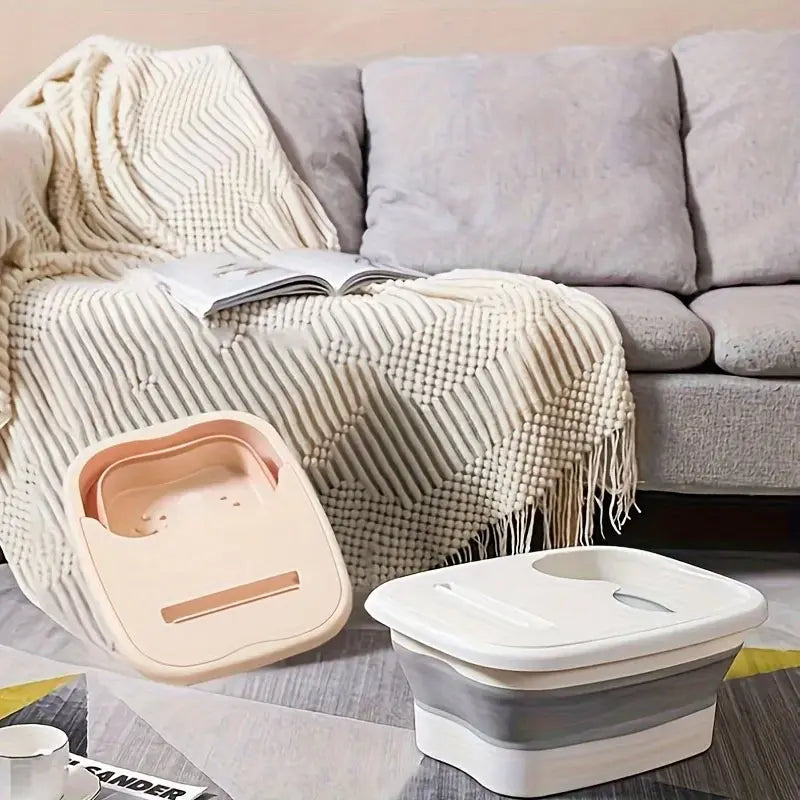 Portable Foldable Foot Bath Tub Plastic Space-saving Design Needed For Bedroom Use Bathroom Accessories Adult Folding Bathtub