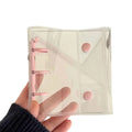 Eco Friendly Recyclable Paper Mini Journal Interchangeable Pages Built In Transparent Album Pocket Glitter Embellished Cover