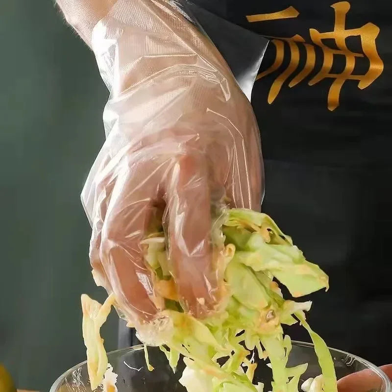 Eco-friendly Disposable Gloves Garden Household Restaurant BBQ Clear Multi-functional Gloves Food Grade New