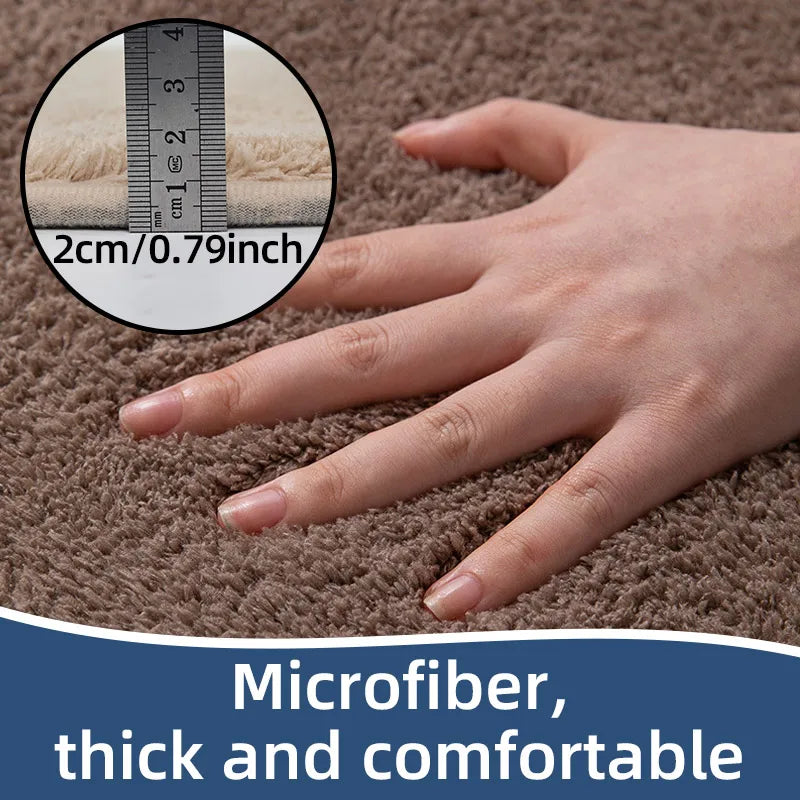 Bathroom carpet 3-piece set soft, absorbent, non-slip, microfiber toilet mat, U-shaped foot pad