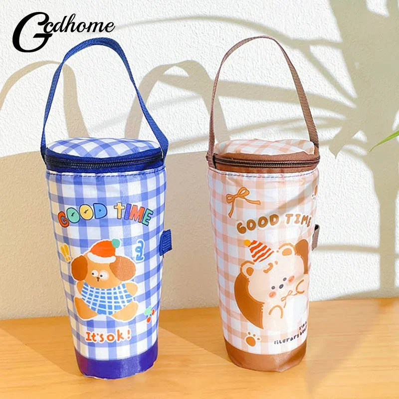 Eco-Friendly Portable Milk Tea Tote Bag Heat Preservation Insulated Cup Cover Carrying Handbag Tumbler Cup Accessories