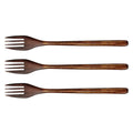 Kitchen Salad Cooking Wood Eco-friendly Natural Cutlery Wooden Forks Tableware Dinnerware