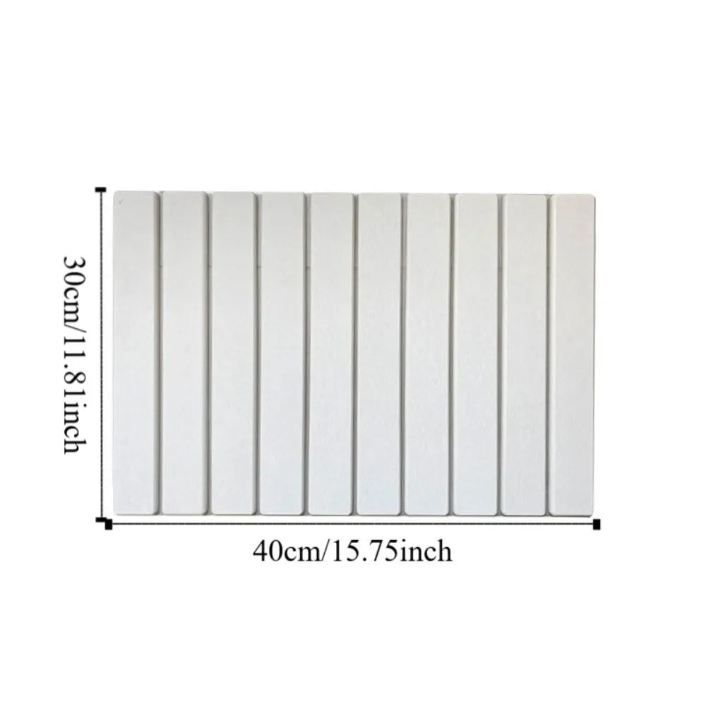 Eco-Friendly Portable Dish Drying Mat Non-Slip High Absorbent Collapsible Mat Foldable Diatom Mud Quick Drying Mat Home Use